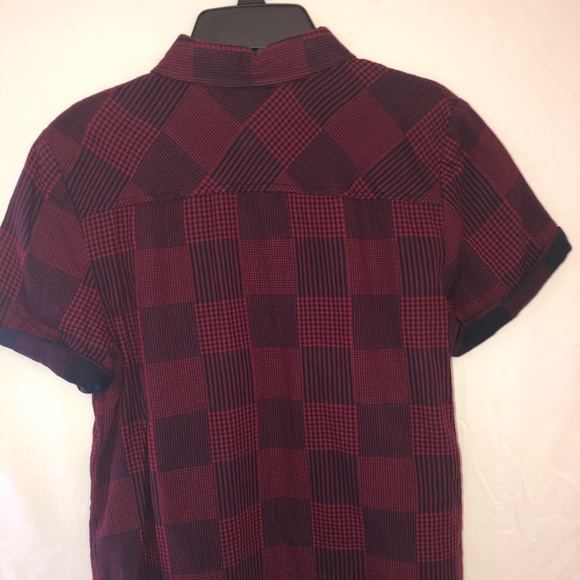 Tommy Hilfiger Red/Navy camp shirt - Picture 7 of 7